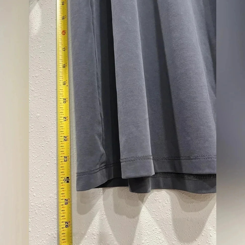 Madewell Women's XXS Sandwashed Gray Mock Neck Tank Jersey Dress - Picture 4 of 5